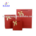 Customized !China Factory 250gsm Coated Paper Bowknot Color Print Paper Gift Bag